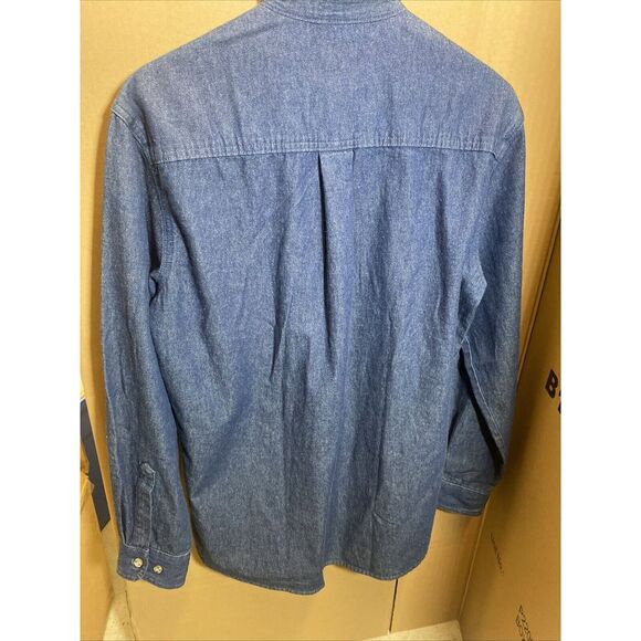 Dickies Denim BSIDE Collab SIGNED Astronaut Graphic Long Sleeved Shirt Men's S - Picture 9 of 9